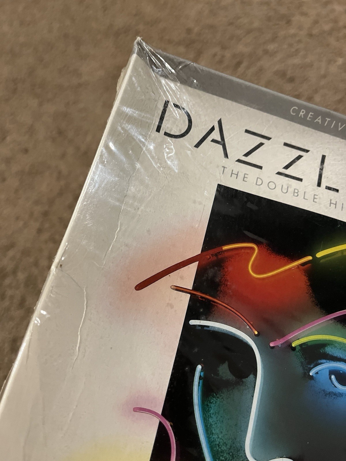 DAZZLE DRAW Factory Sealed Had Damage APPLE IIe/IIc Broderbund 1984 128k Disk