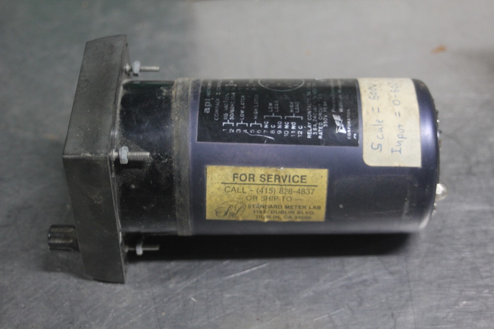 API Instruments 0/500 AC Voltmeter 1200-1245