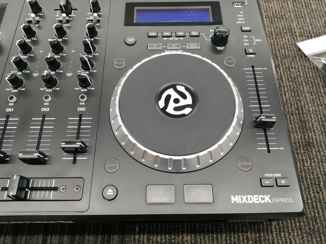 Numark MixDeck Express DJ Controller – CD/USB/Computer Standalone DJ System