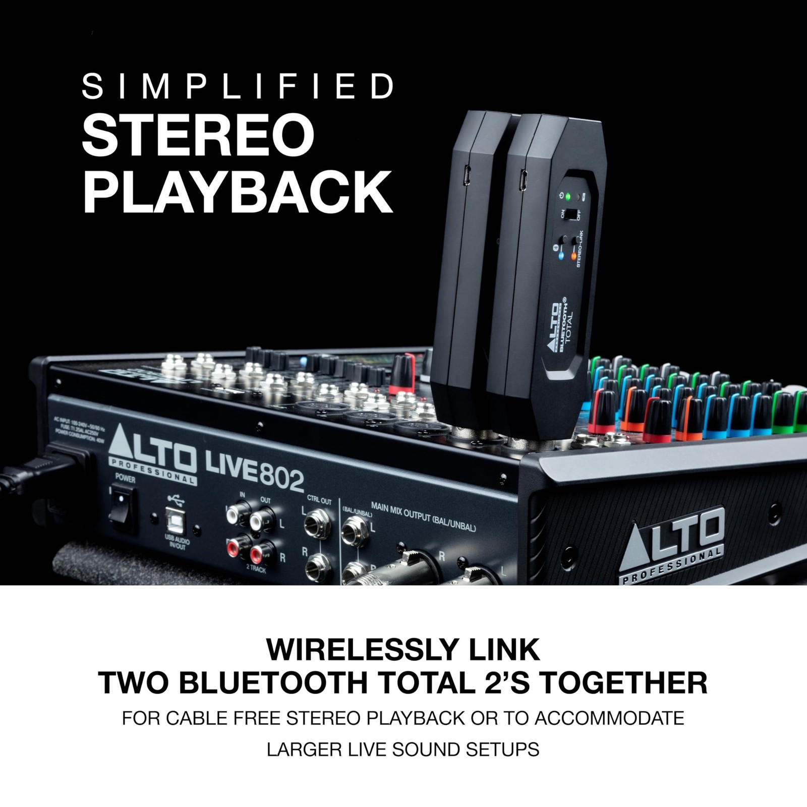 ALTO Bluetooth Total 2 XLR Equipped Rechargeable Bluetooth Receiver for Mixin...