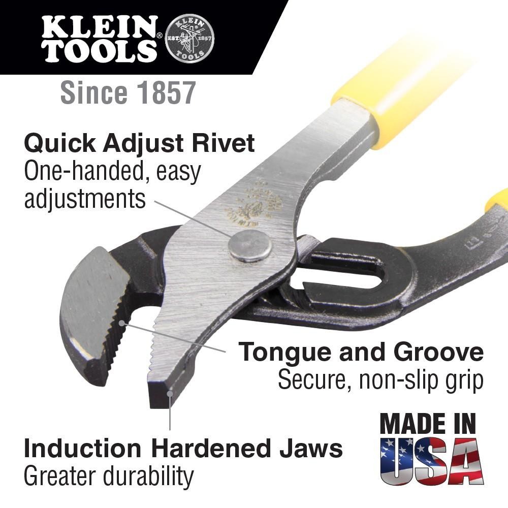 KLEIN TOOLS D502-10 Pump Pliers, 10-Inch