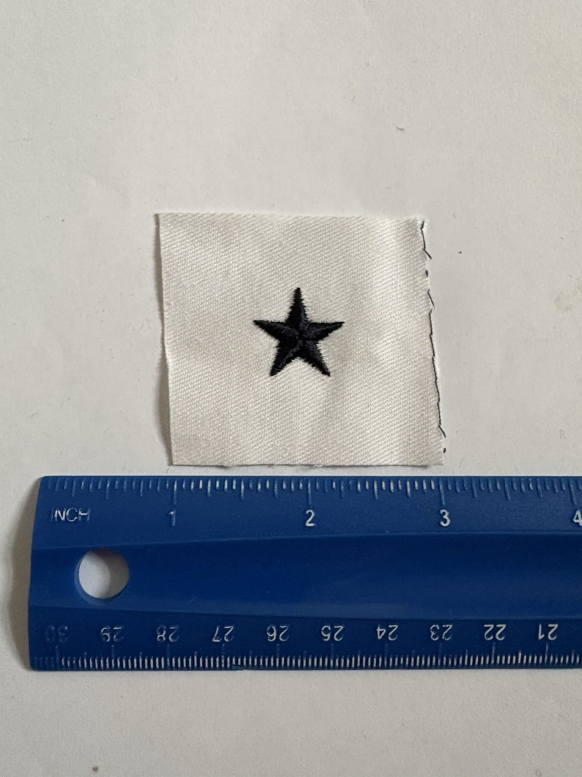 US Navy USN Line Officer White Cotton Sleeve Rating Insignia Patch INV12738