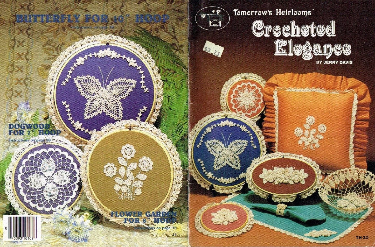 Crocheted Elegance Thread Crochet Pattern Booklet Roses Butterflies Floral