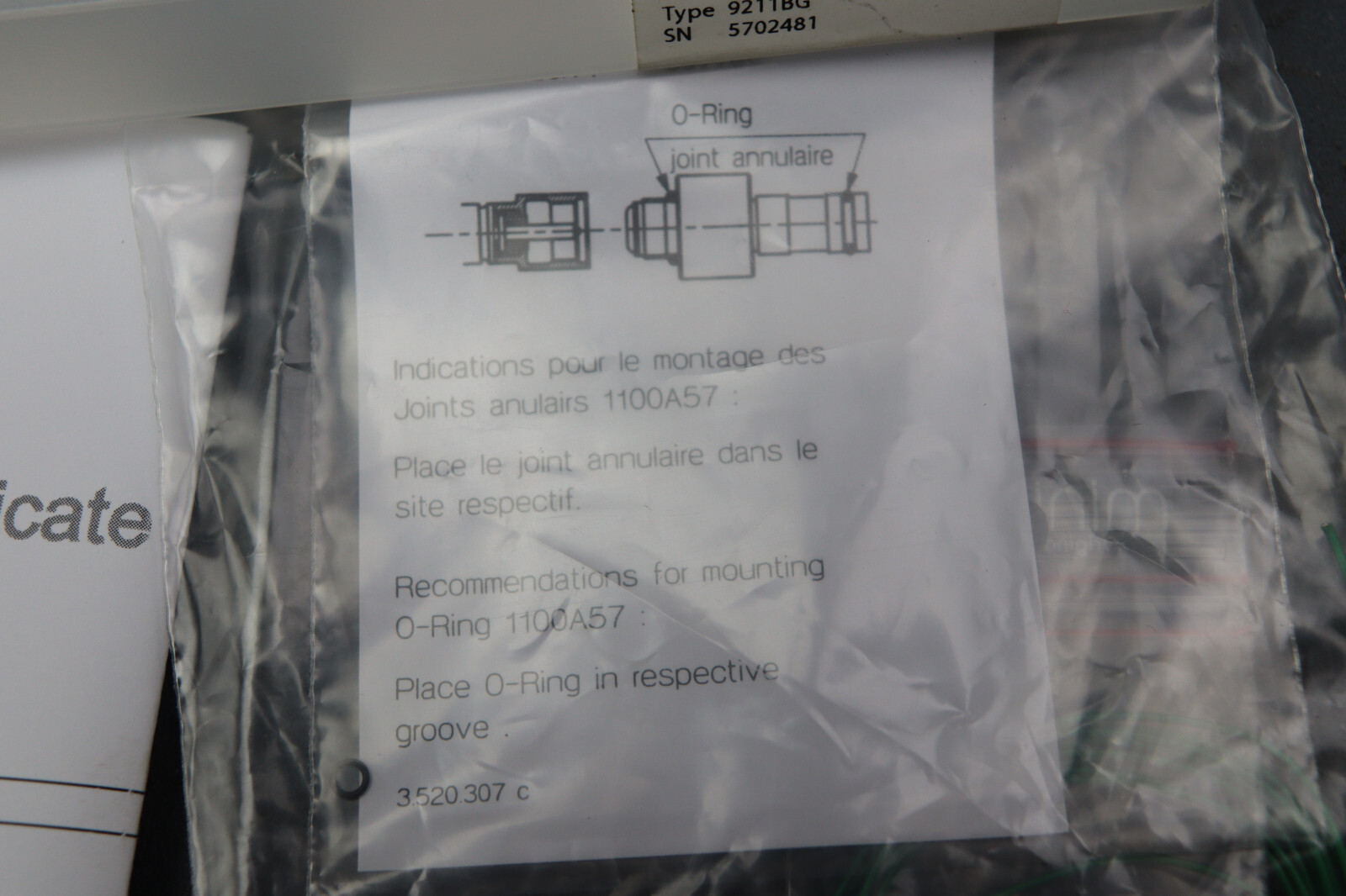 KISTLER TYPE 9211BG CAVITY FORCE SENSOR LOC6418