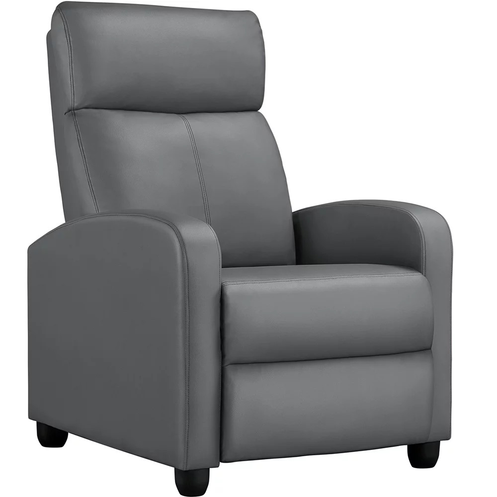 RECLINER CHAIRS Faux Leather with Footrest Choose Your Color
