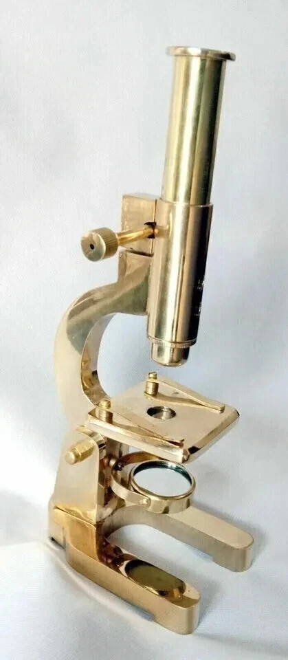 Nautical Brass Heavy Microscope 7 Inches Students Brass Microscope Gift Items