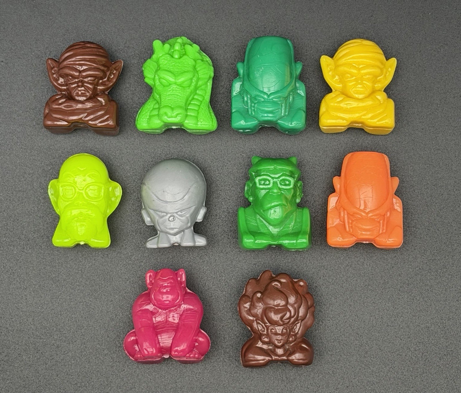 Classic Crazy Bones Dragon Ball Z Lot of 10 Mixed Solid Figures