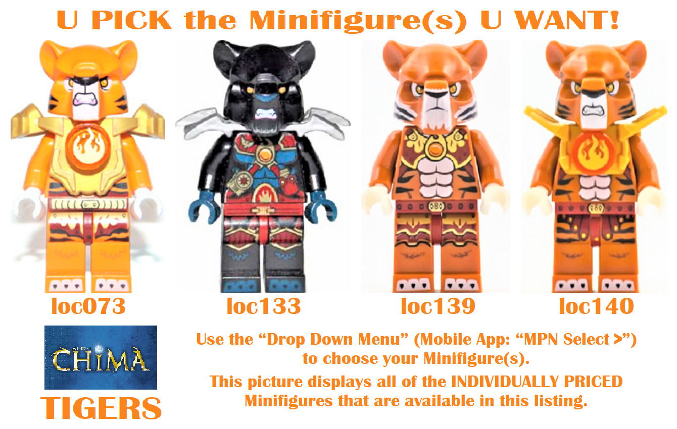 Genuine LEGO U PICK Legends of Chima TIGERS Minifigures **NEW**