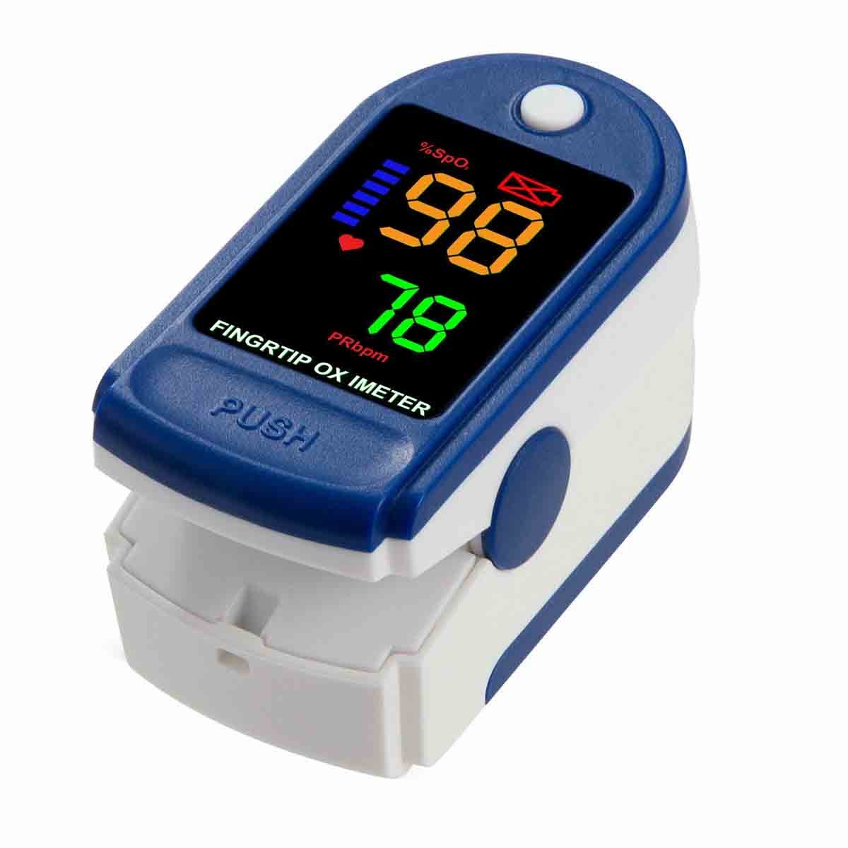 LED Finger Pulse Oximeter Blood Oxygen Monitor SpO2 Heart Rate Tester
