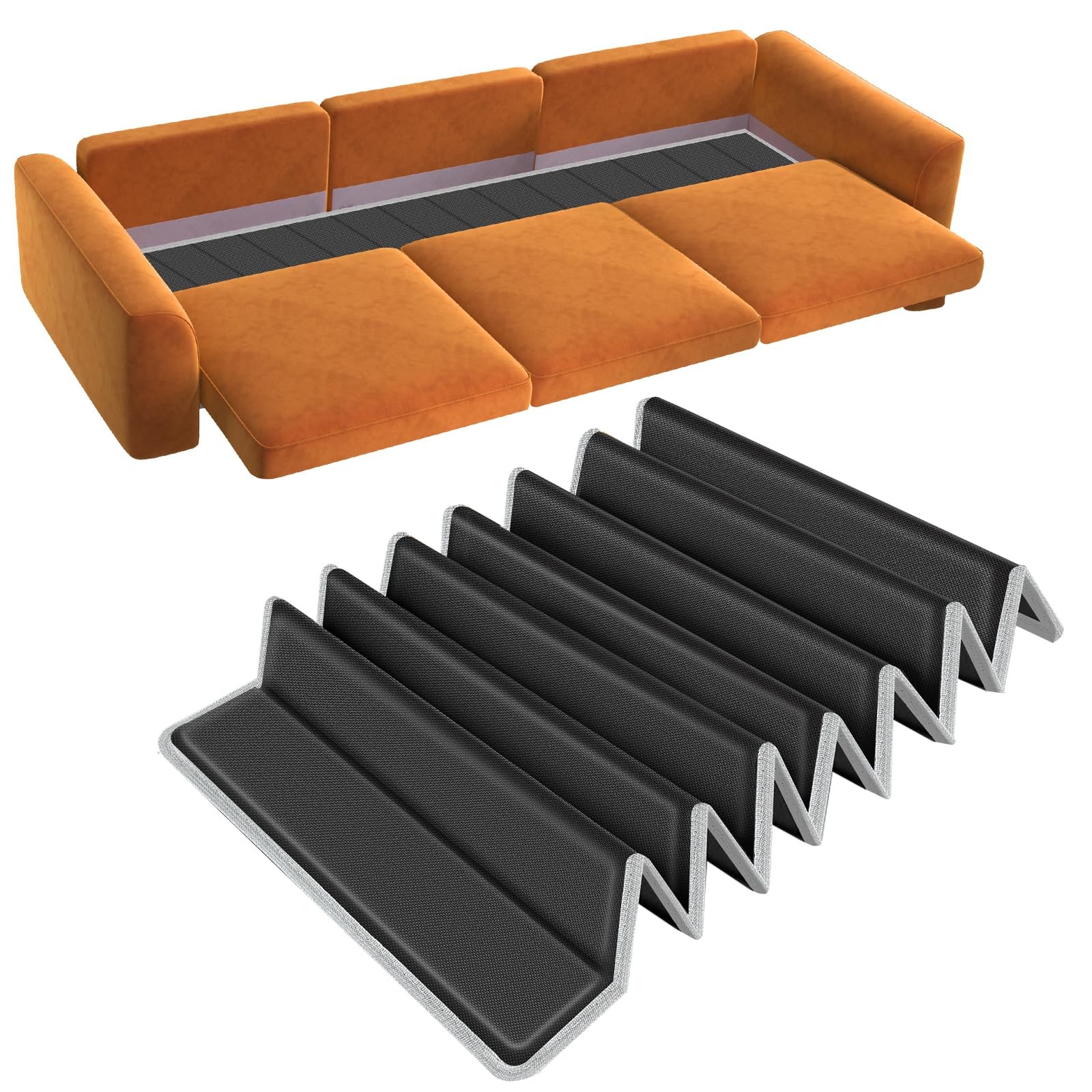 Heavy Duty Couch Cushion Support Board Fix Sagging Sofa Black 17x66 Inch