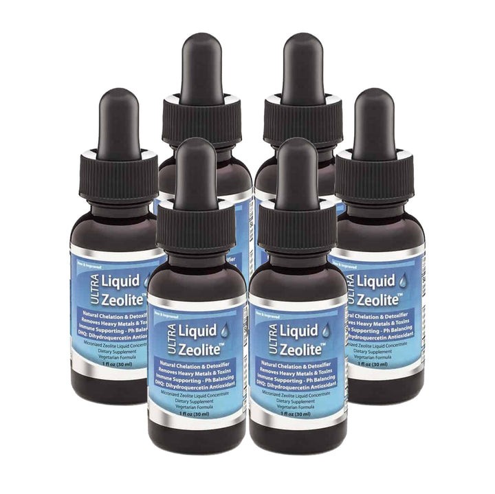 6-PAK Zeolite Drops Enhanced with DHQ Pure Zeolite Drops + POTENT 2028