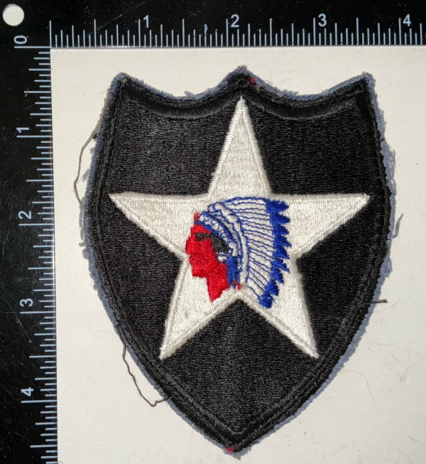 Cold War US Army 2nd Infantry Division BLACKBACK Patch