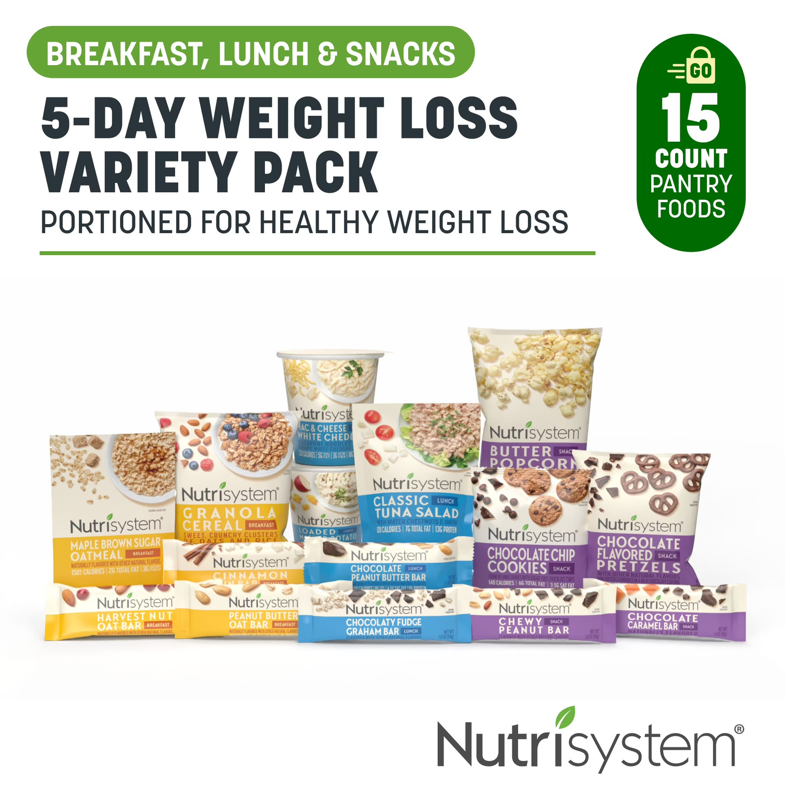5-Day Weight Loss Variety Pack Meals, Breakfasts & Snacks