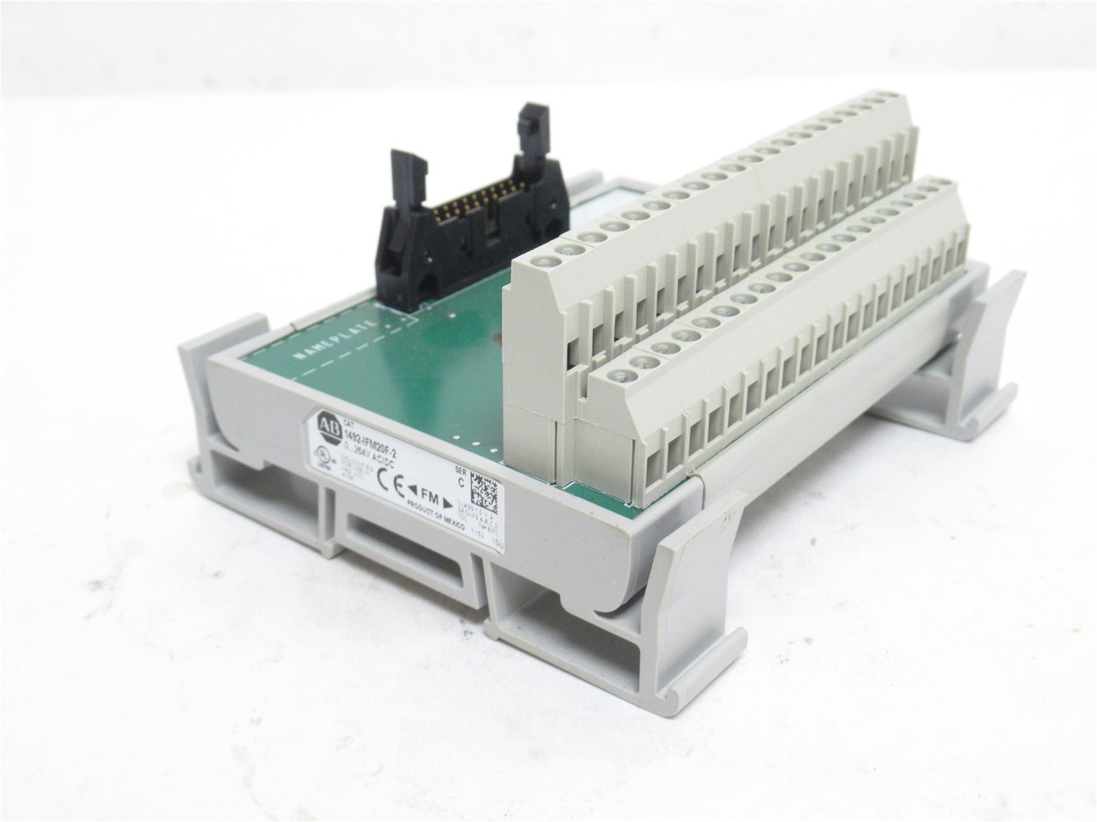 241210 New-No Box; Allen-Bradley 1492-IFM20F-2 Feed-Through Digital IFM; 20-P