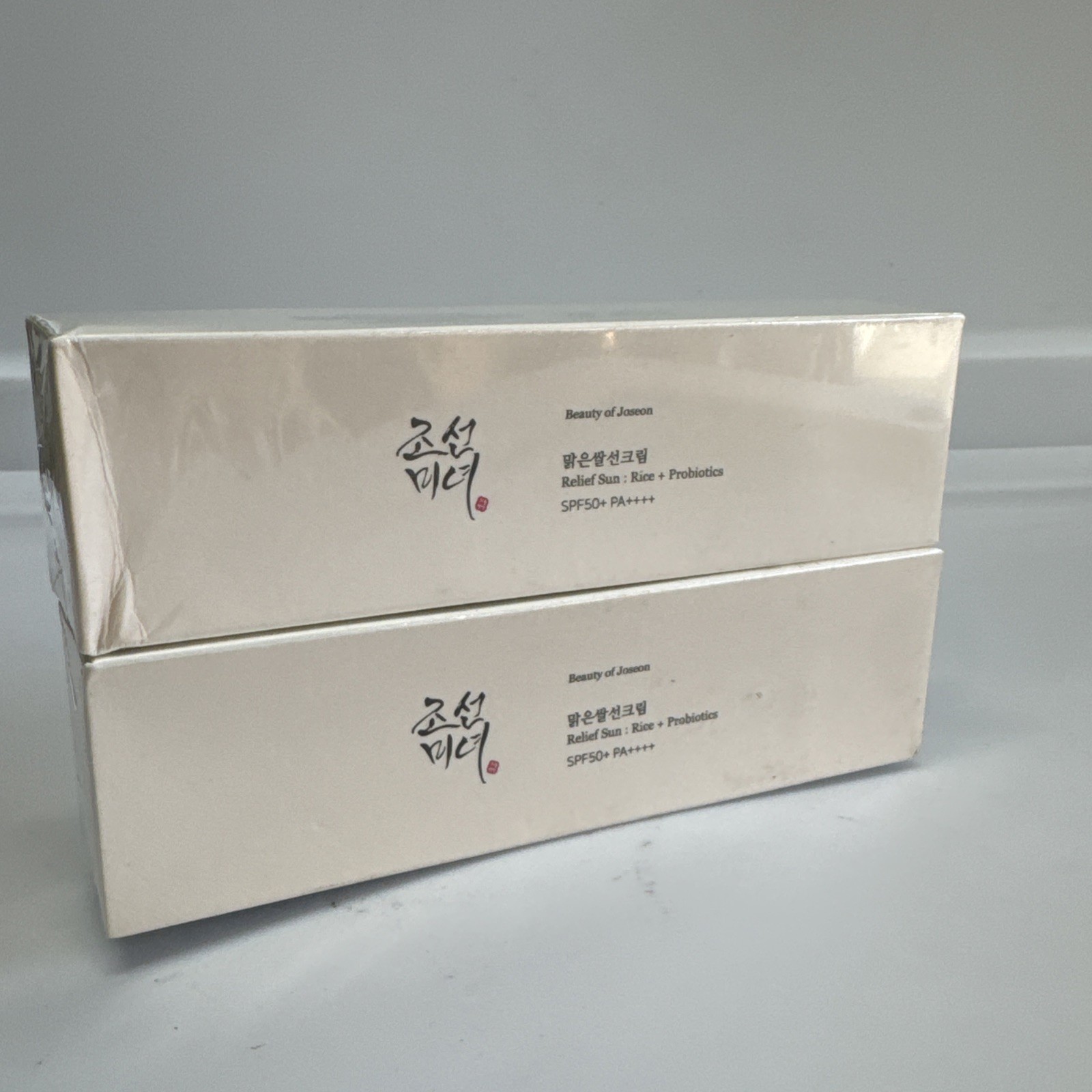 2x BEAUTY OF JOSEON Relief Sun Rice + Probiotics SPF 50+ PA+++ * 1.7 oz *