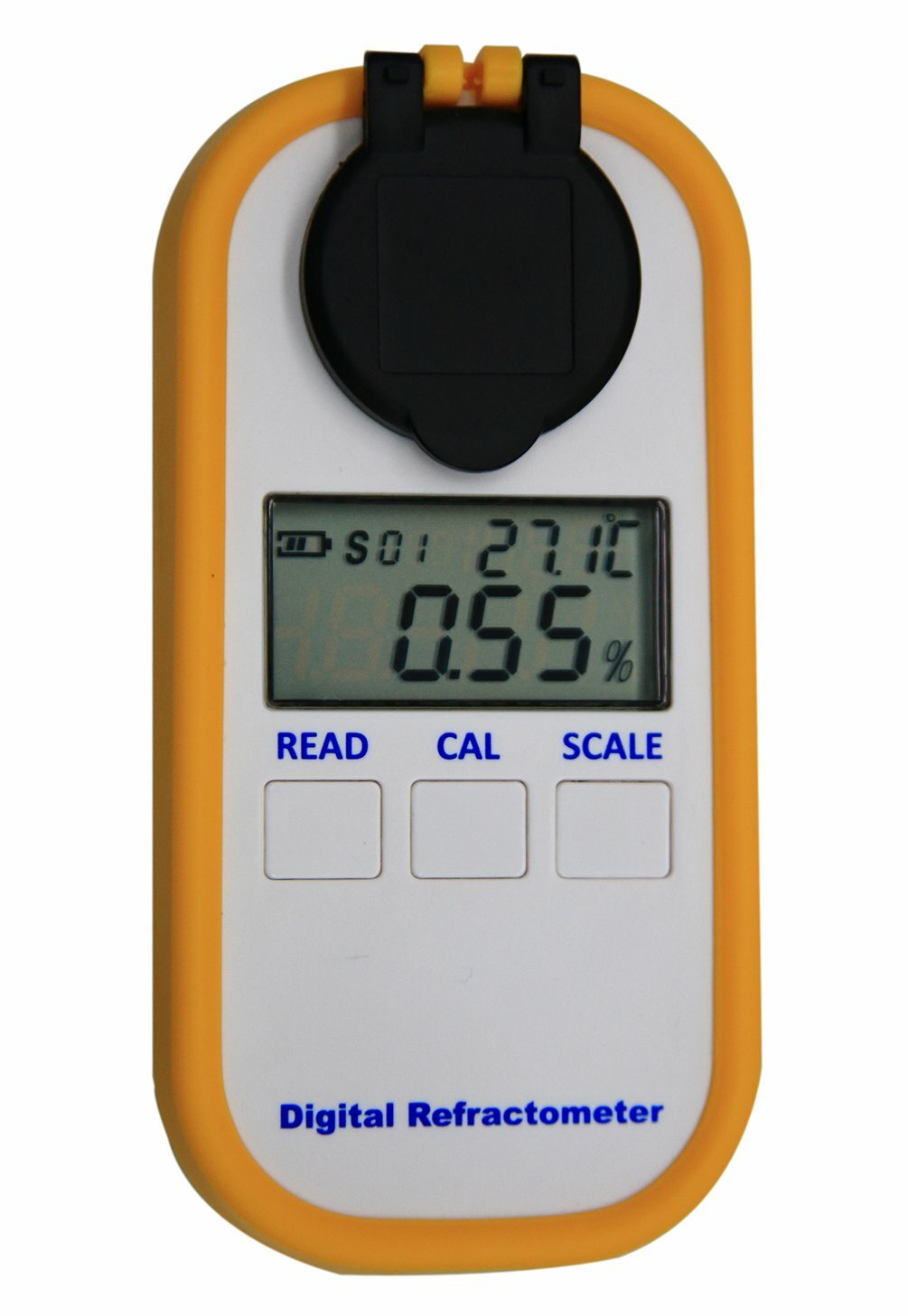 Handheld Brix Meter Refractometer Honey Sugar Content Tester with Range 0 to 50%