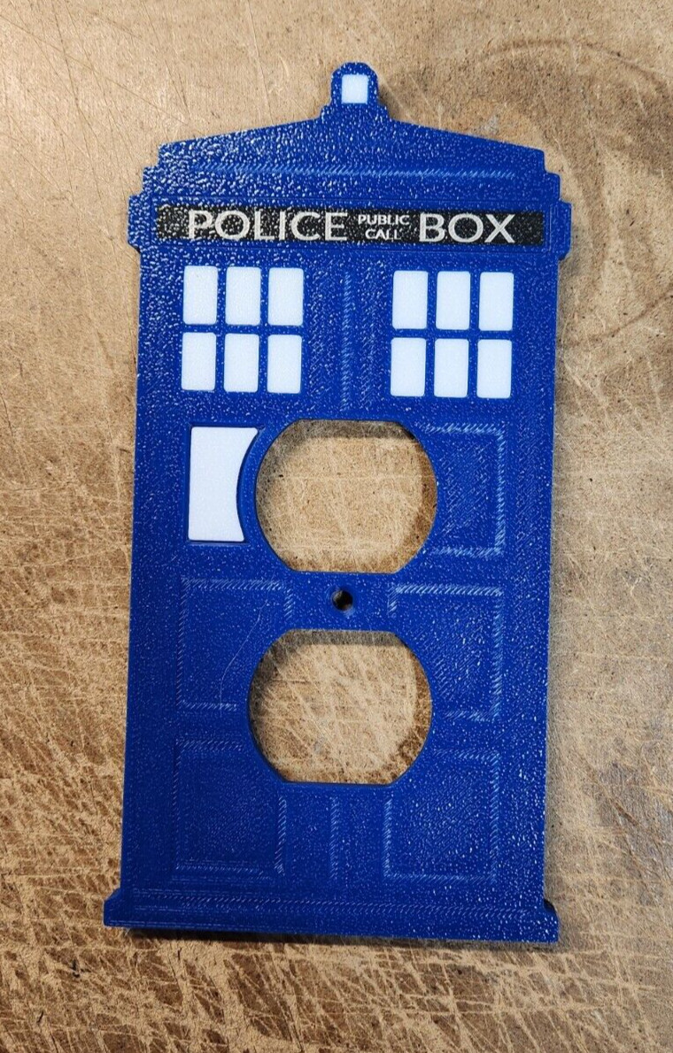 Tardis Outlet Cover (3d Print) Modern