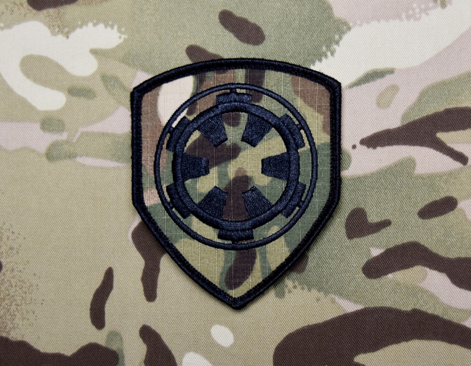 Multicam Imperial Crest Embroidered Patch Star Wars Galactic Empire Palpatine