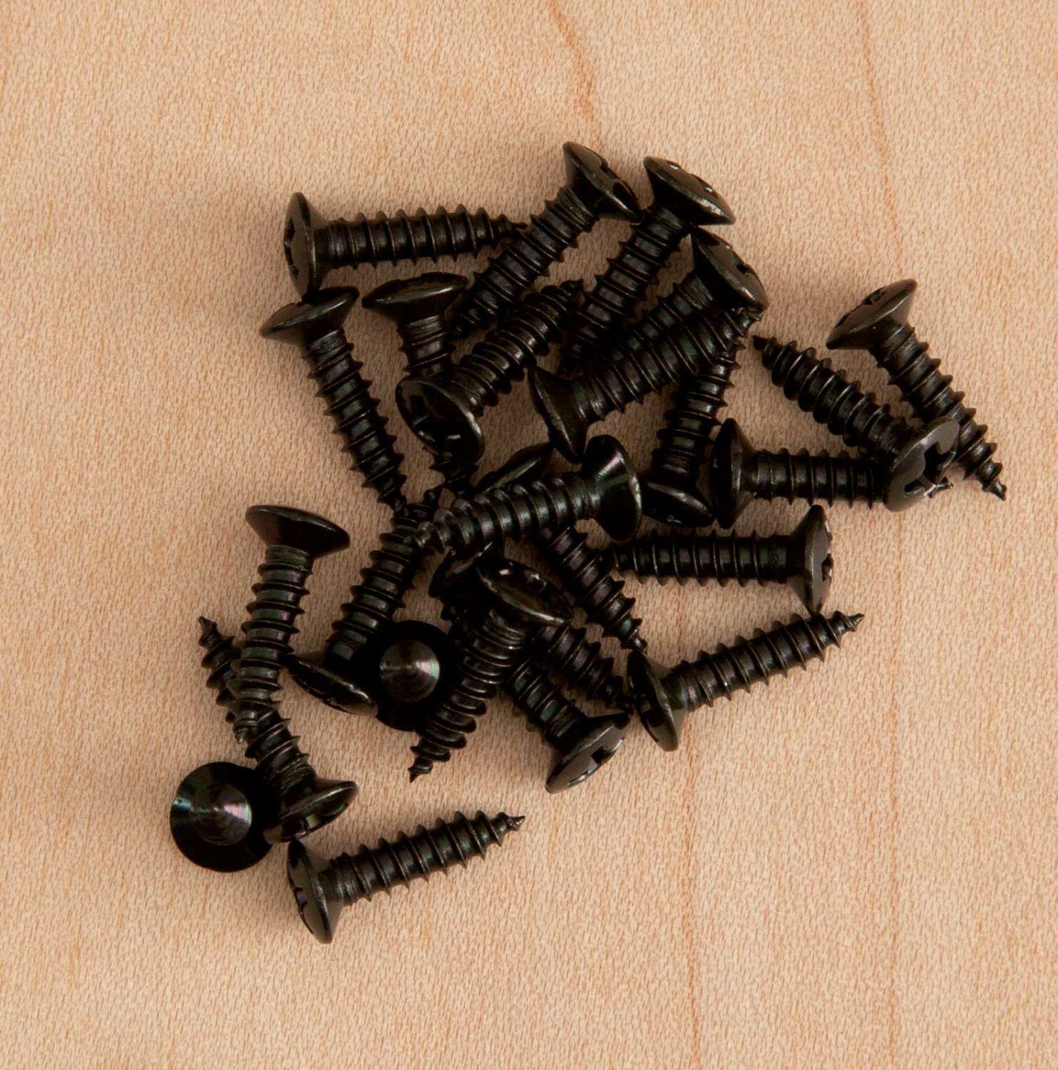 Genuine Tone Ninja Pickguard Screws for Fender, (25 pack), Black