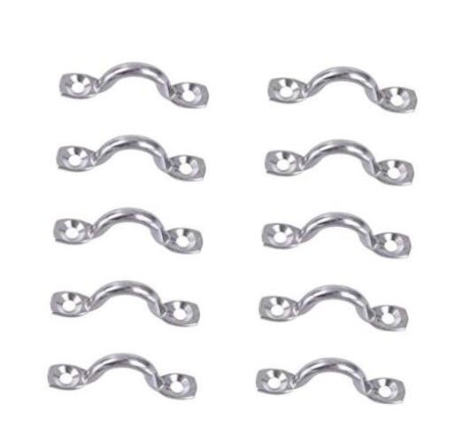 10Pcs 3/8" Stainless Steel Bimini Boat Top M5 Pad Eye Deck - Penta Angel