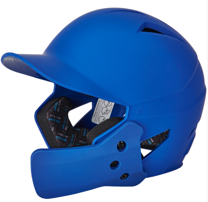 Champro HX Gamer Plus Baseball Batting Helmet  w/jaw guard Royal Blue Size M