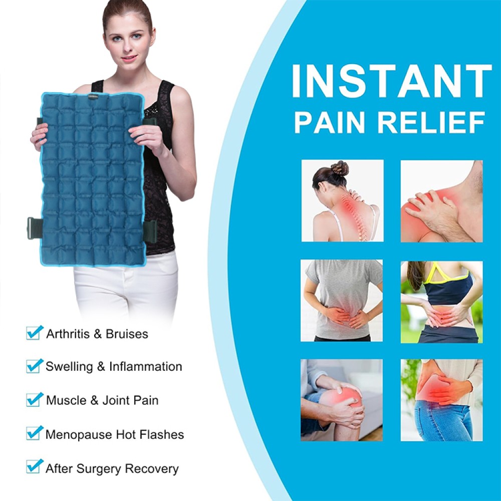 Large Gel Ice Pack for Injuries Reusable Flexible Hot Cold Therapy Compress USA