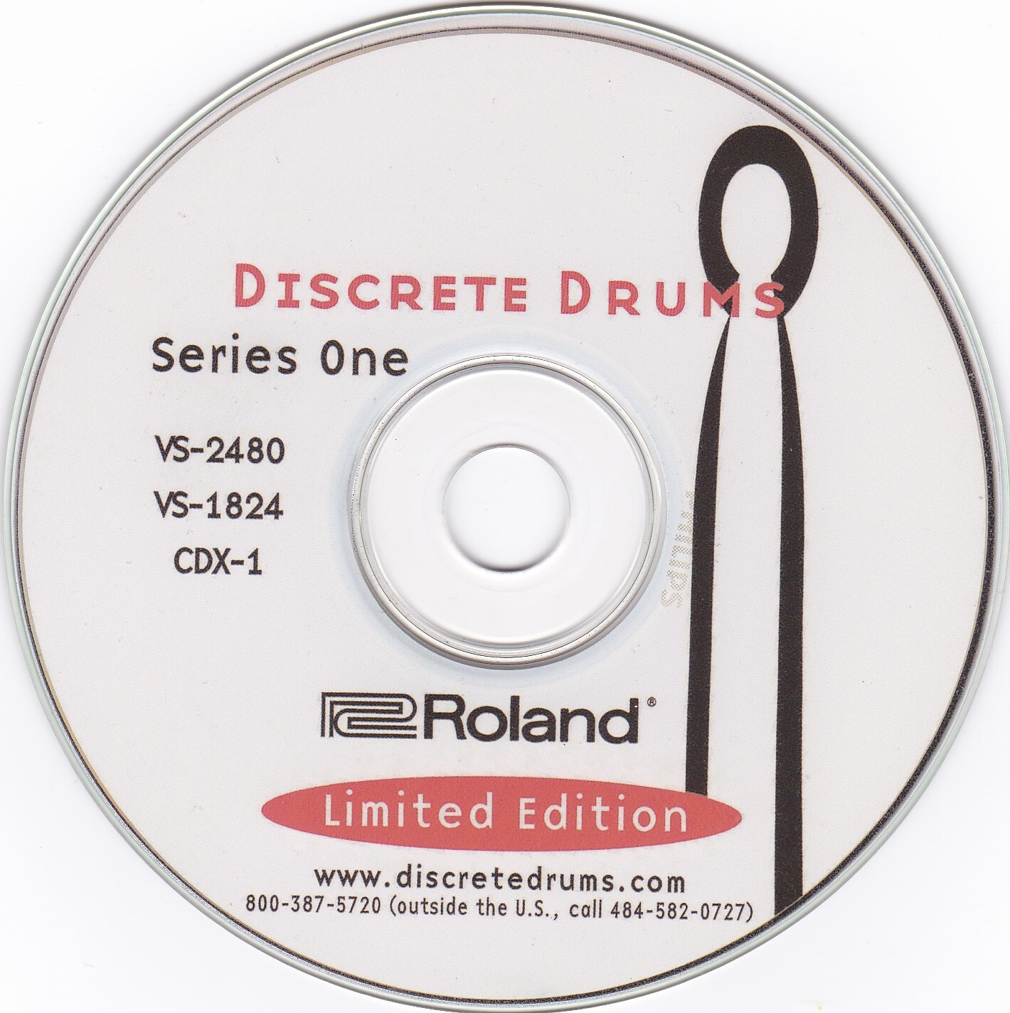 Roland Collection Limited Edition Discrete Drums CD for VS2480, VS2400, VS1824
