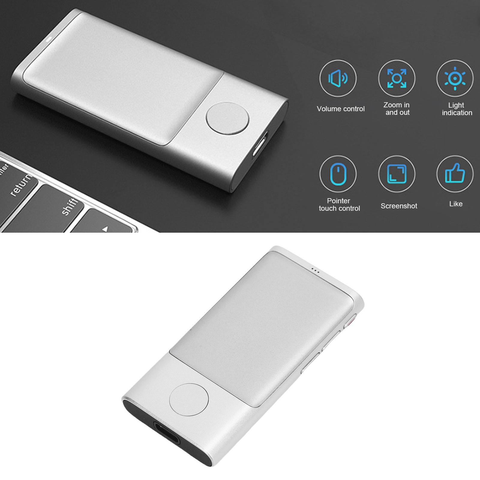 Bluetooth Presentation Clicker Compact Wide Compatibility Presentation Remo UNIW