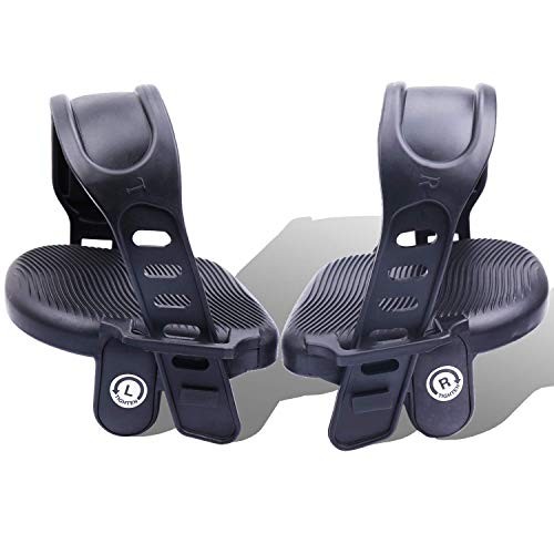 Stationary Bike Pedals - 1 Pair 9/16" Recumbent Exercise Bike Pedals wih 2pcs
