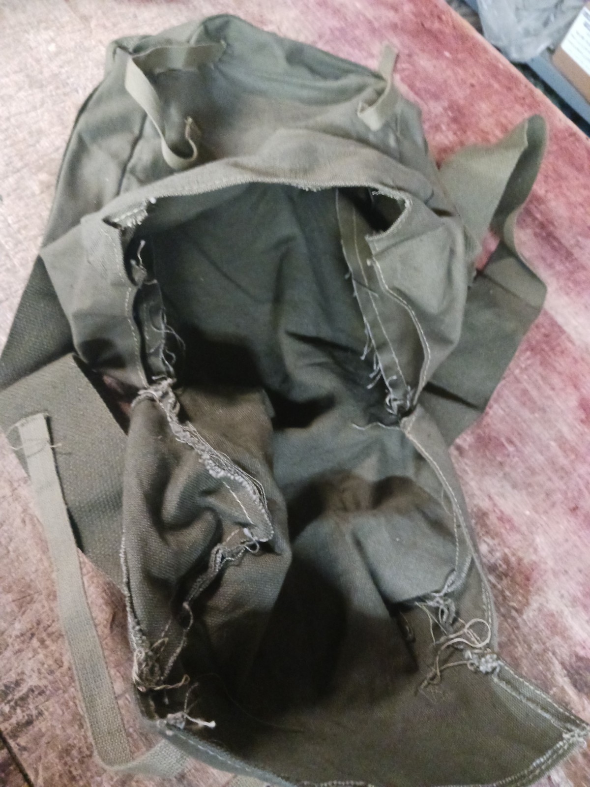 USGI Vietnam Canvas Demo Bag With Computing Tape Measure