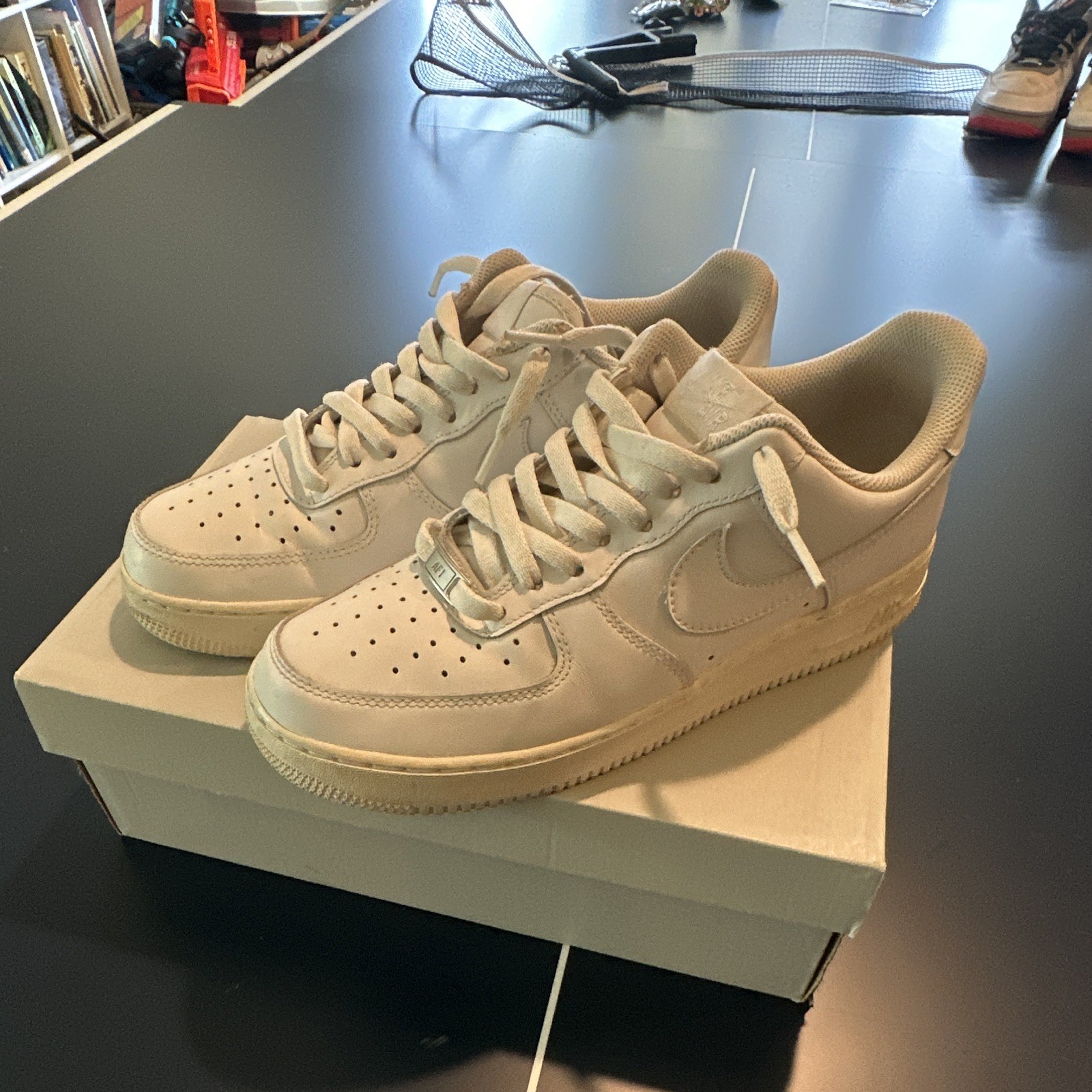 Nike Air Force 1 '07 Low Top Triple White Men's Sneakers CW2288-111