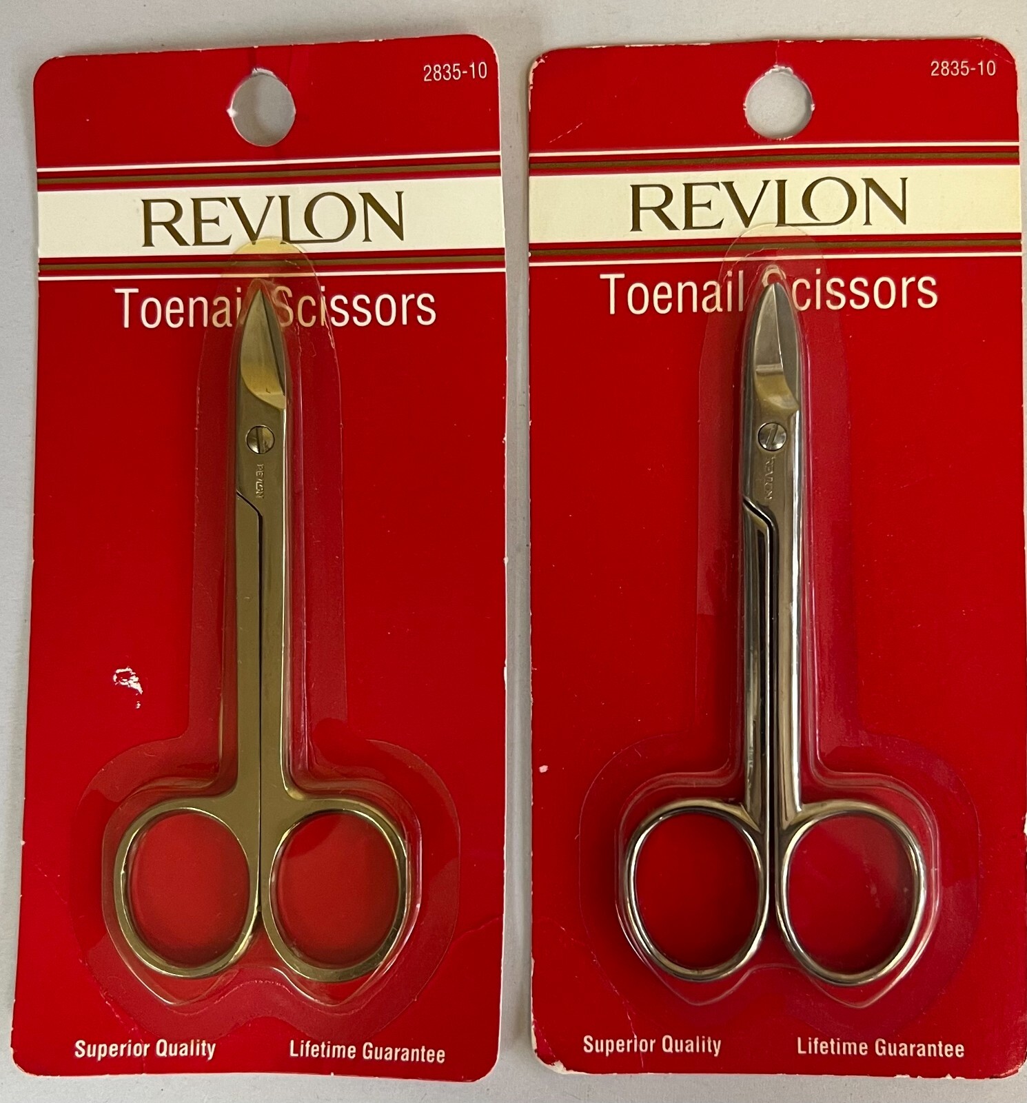 2 Revlon 90s Vintage Curved Toenail Scissors 2835-10 or 2835 + file  pl read