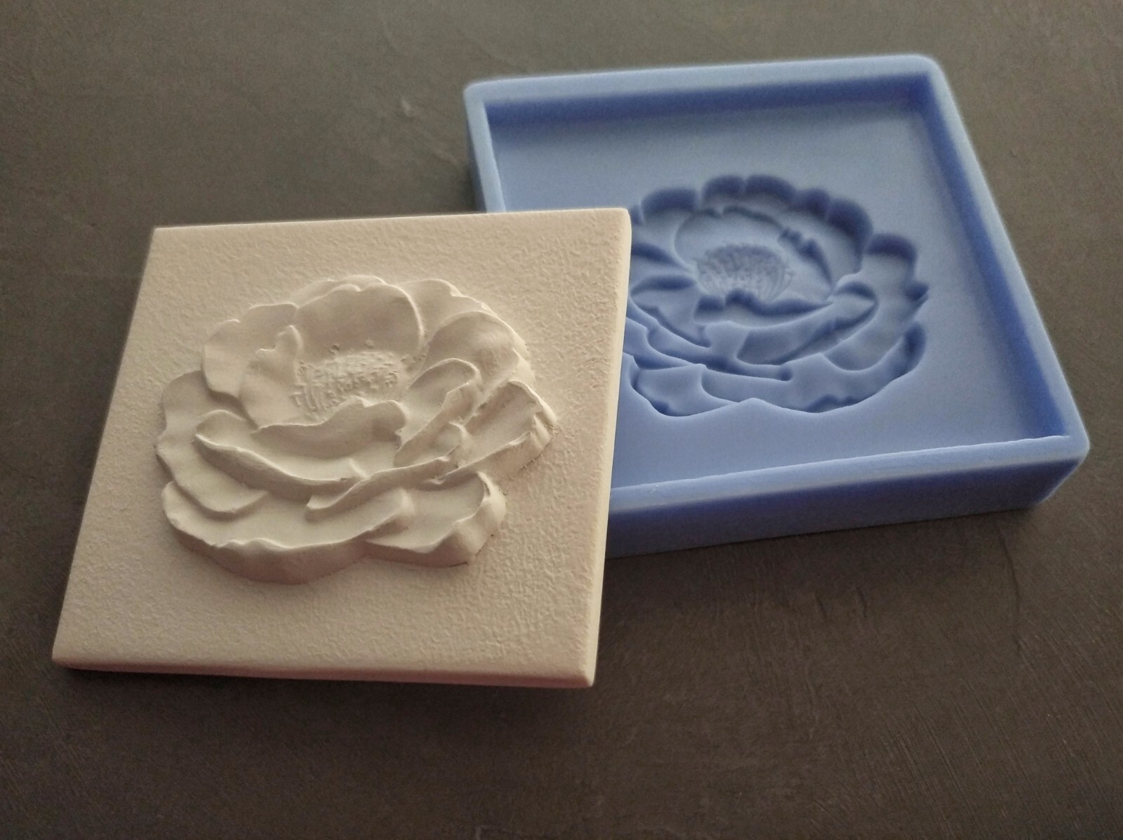 Silicone mould for 3d tile with Flower, mold for resin, molds for concrete,