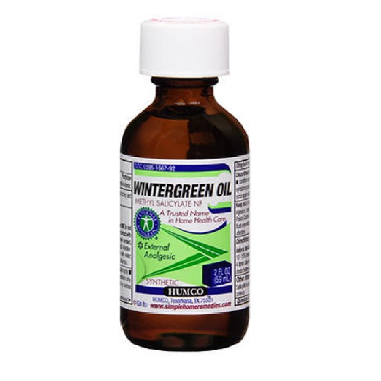 Humco Wintergreen Oil Methyl Salicylate NF Flavoring & Fragrance Liquid 2 Ounce