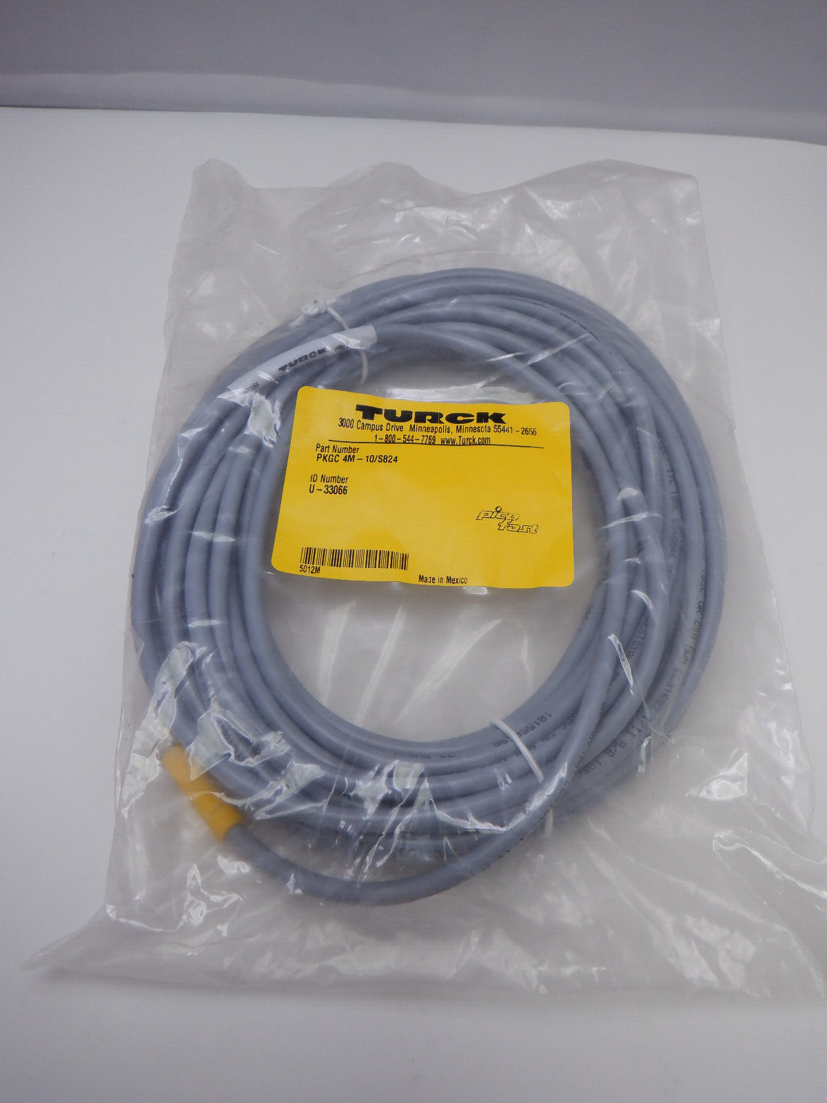 Turck PKGC 4M-10/S824 U-33066 Cordset Cable
