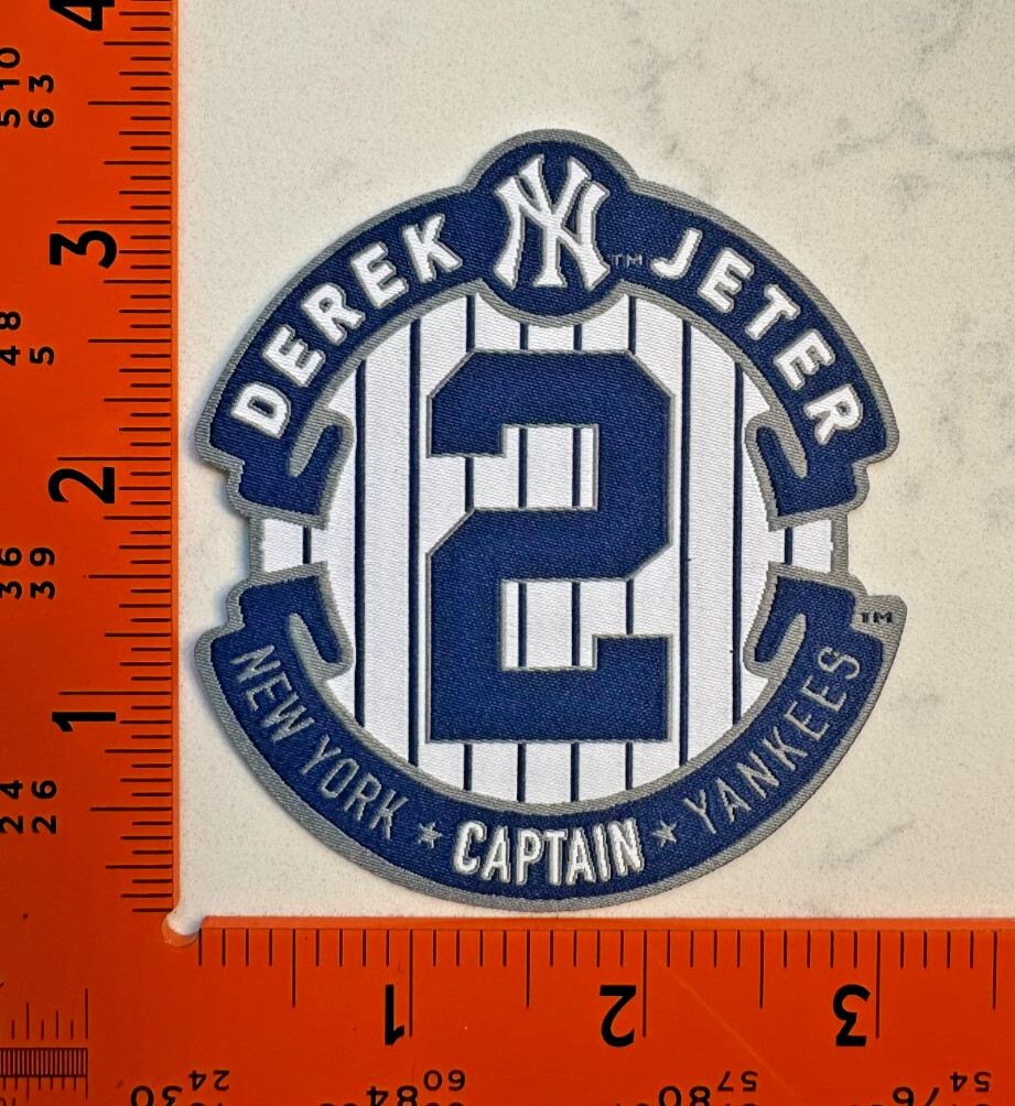 Derek Jeter Yankees Retirement Iron-On Jersey Patch – Commemorative Badge