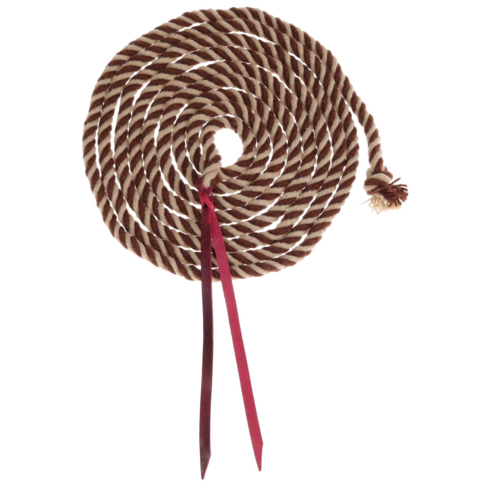 MECATE REINS Showman Rustic Mocha Mohair - 22 Ft