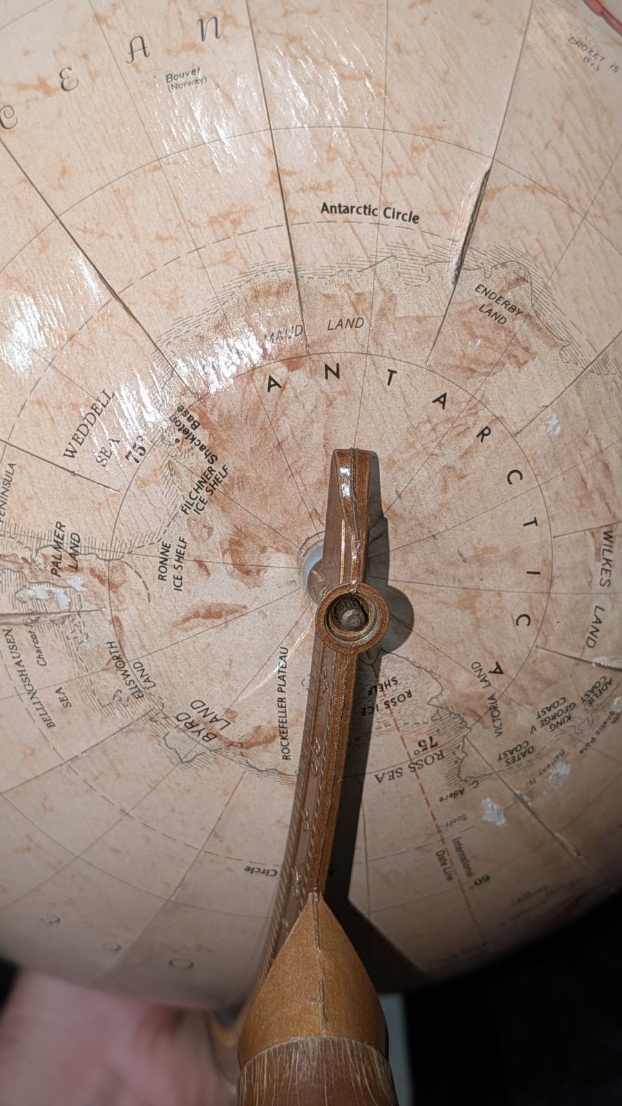 Vintage Replogle 12” World Classic Series Globe Raised Relief Mid-century Map