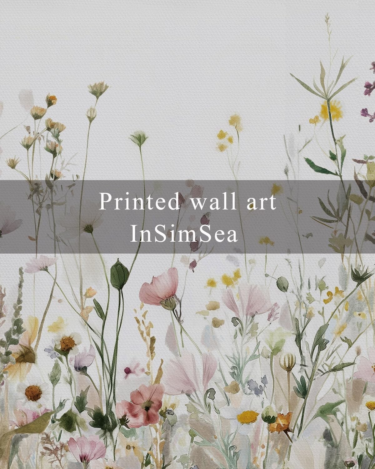 InSimSea Framed Wall Art for Living Room 16"L x 12"W, Meadow's Whisper