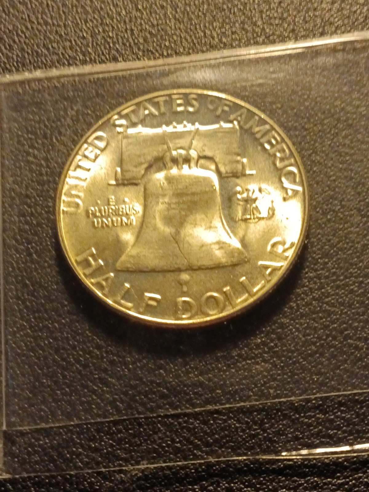 1956-P Franklin Half Dollar 90% SILVER Almost Uncirculated