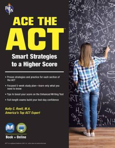 ACE the ACTÂ® Book + Online (SAT PSAT ACT (College Admission) Prep) - GOOD