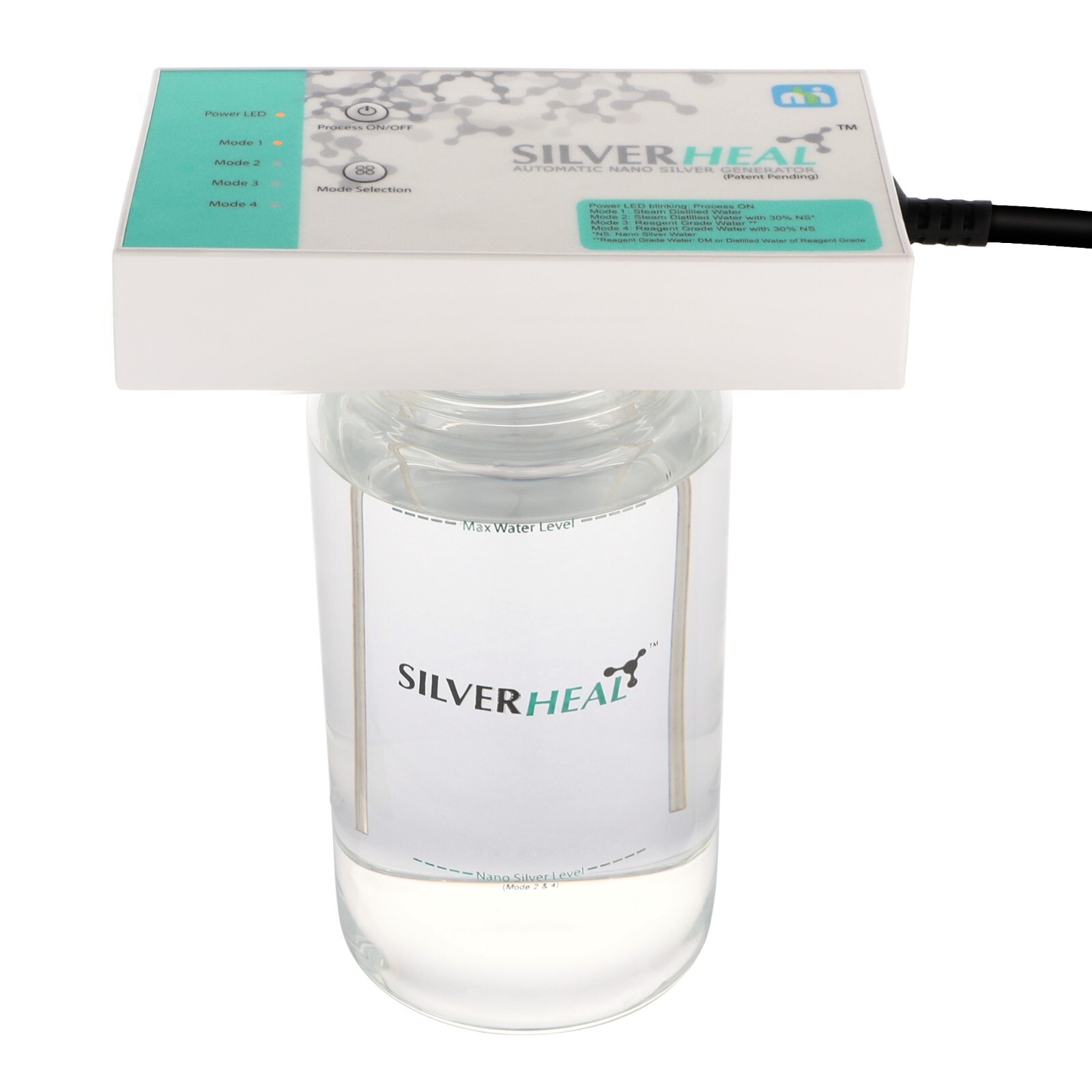 SILVERHEAL Colloidal Silver Generator I Fully Automatic I No measurements Needed