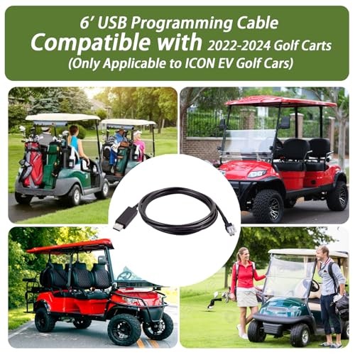 6' USB Programming Cable Compatible with 2022 2023 2024 Golf Carts(Only