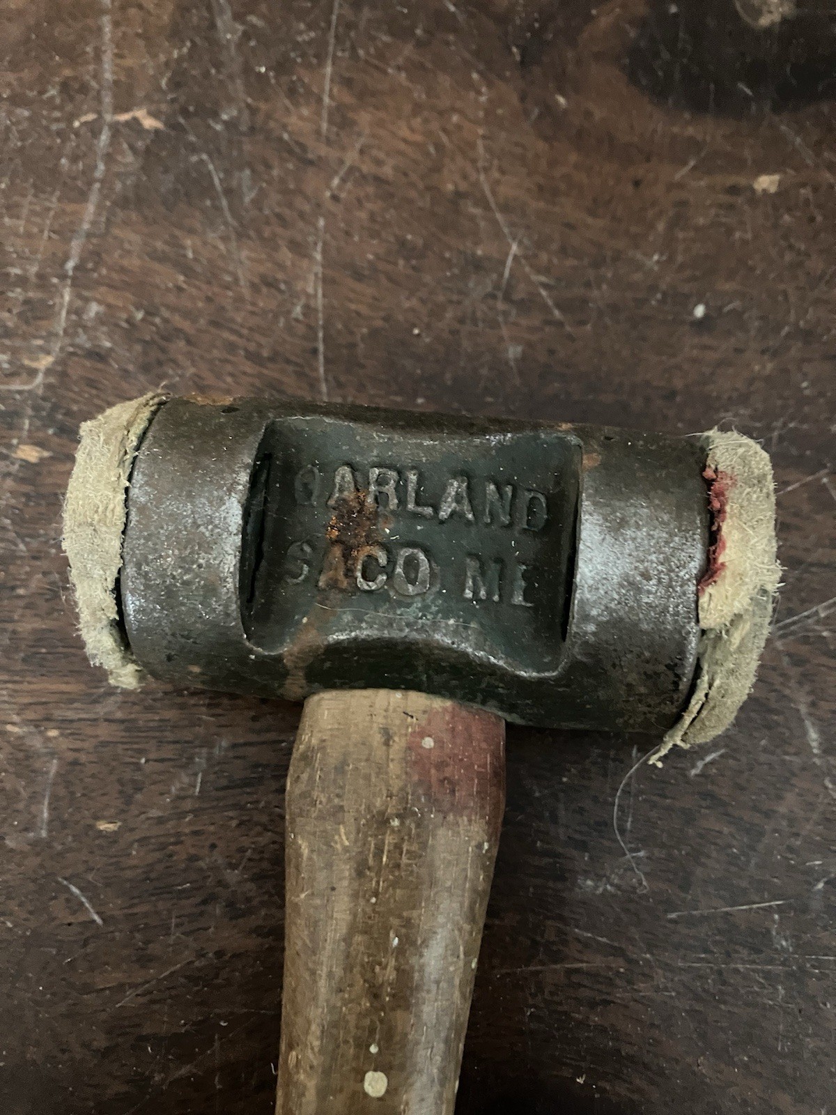 Garland Raw Hide Mallet: Saco, ME.