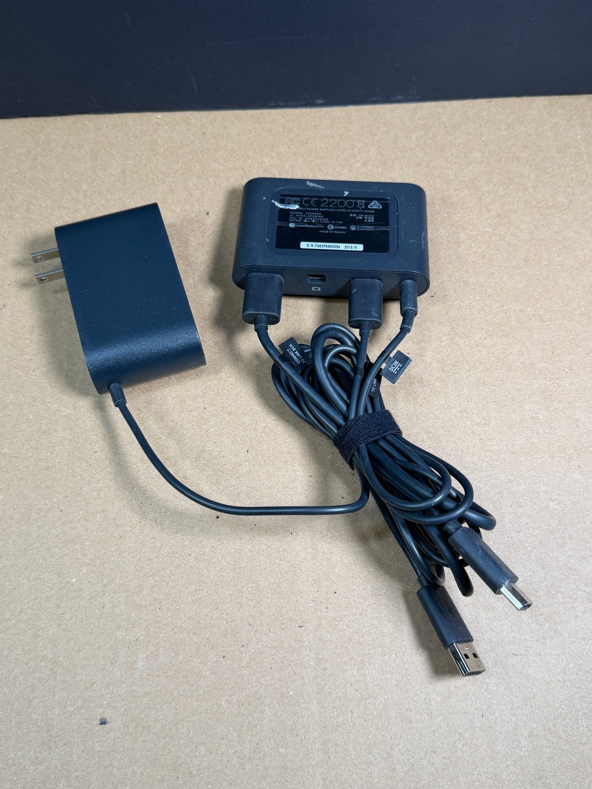 HTC Vive Link Box 2PU6100 OEM + Power Adapter + USB Ships Fast!!!