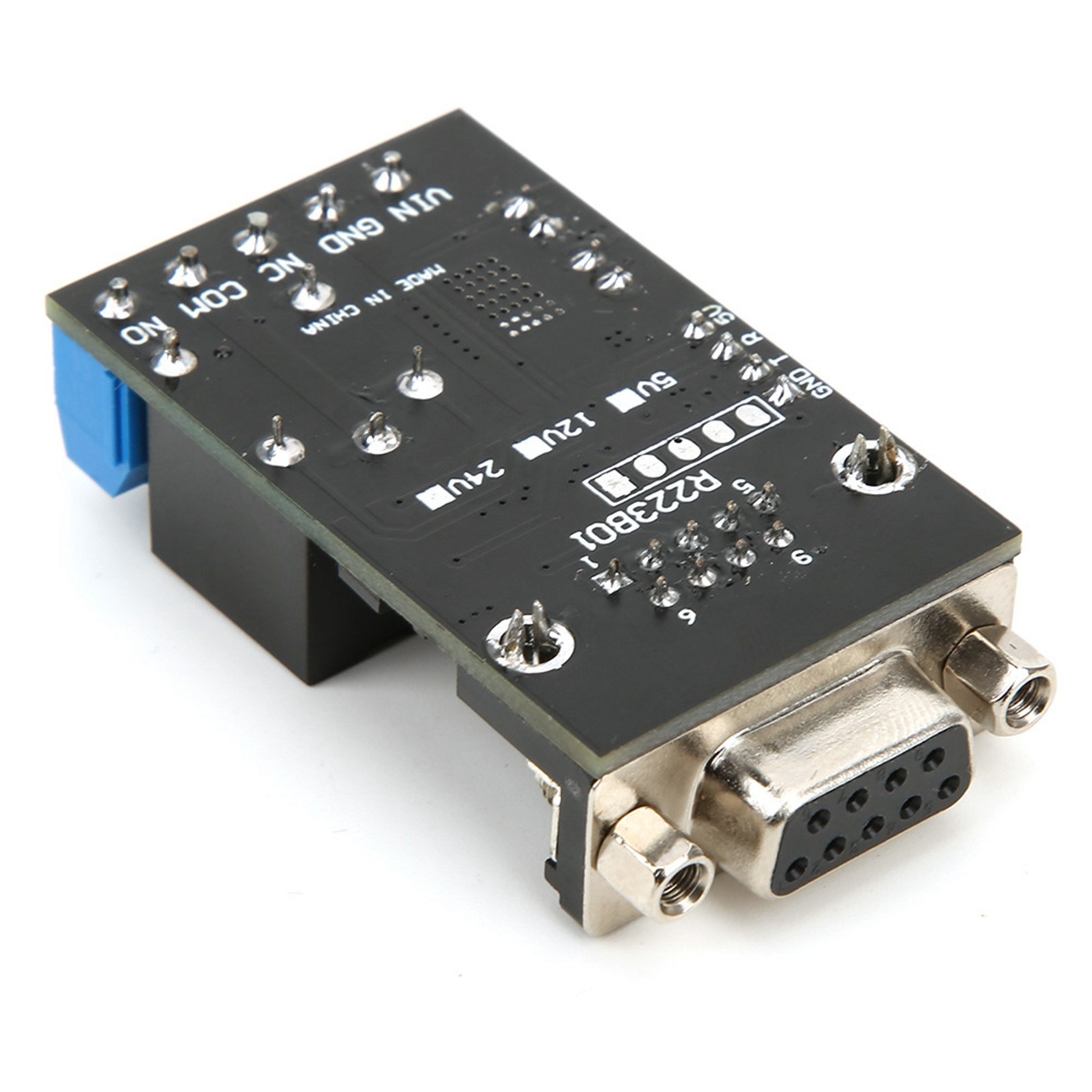RS232 Delay Relay Module 1 Channel Serial Port UART Multifunctional DC12V