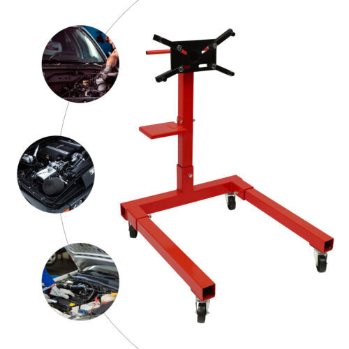 2000 LBS Folding Engine Stand Vehicle Engine Block Stand 360 Degree Head