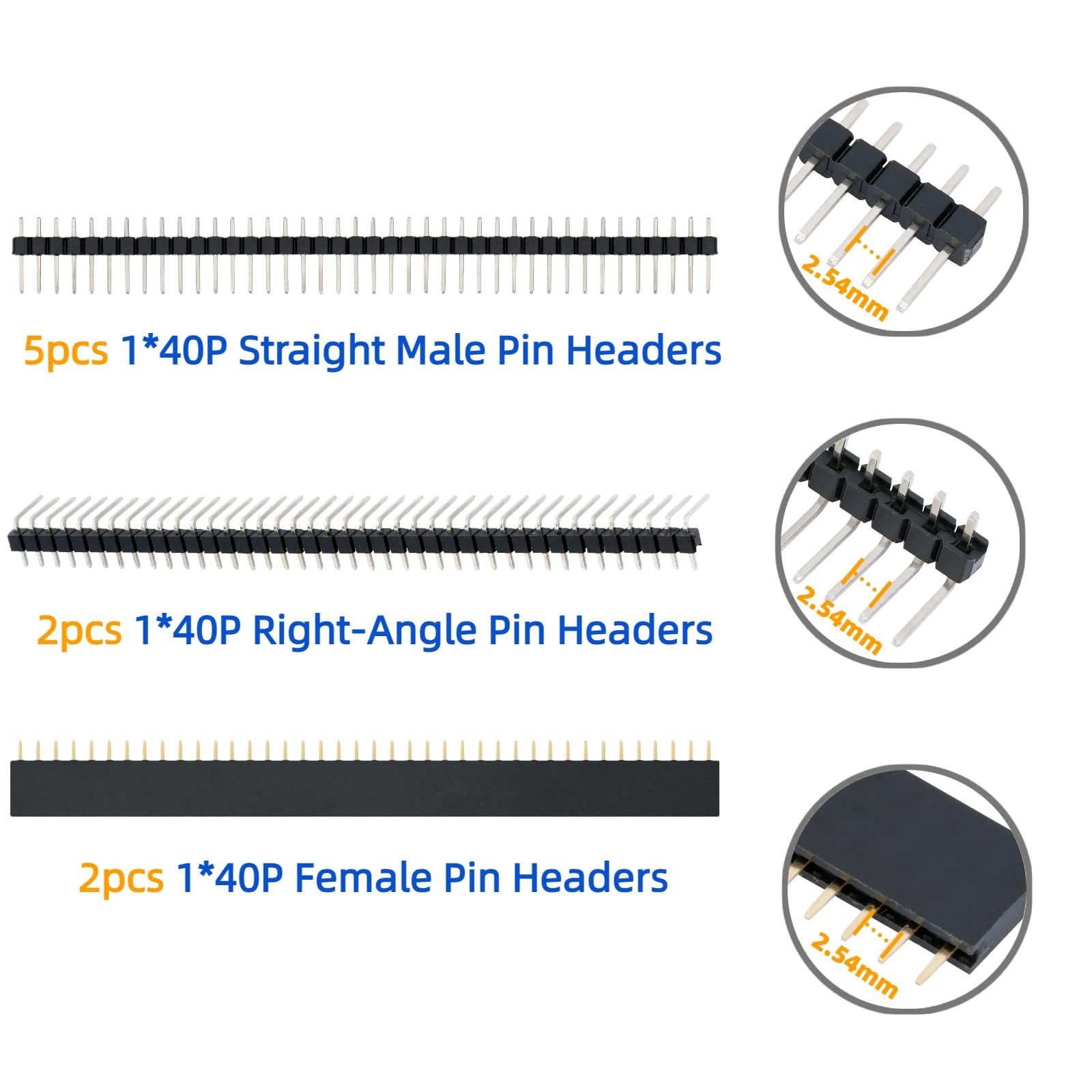 54 Pcs Double Sided PCB Perf Board Kit in 5 Sizes Perfboard Compatible with for