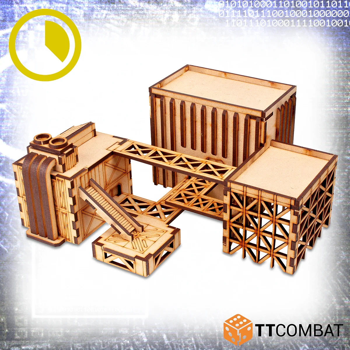 TTCombat TTSCW-SFX-064 Compound Alenko (Sci-Fi X) 10mm Terrain Kit Facility