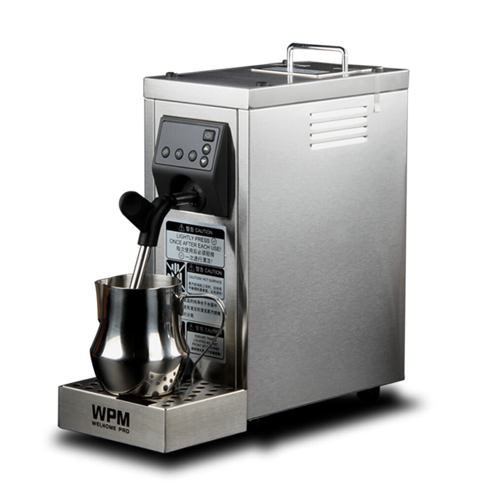 220V Commercial Steam Milk Foaming Machine Milk Steamer w/ Temperature Setting